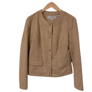 Marc New York Tan Suede Jacket Size Small